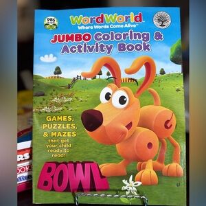 WordWorld ✨Set of 2✨ Jumbo Coloring & Activity Books